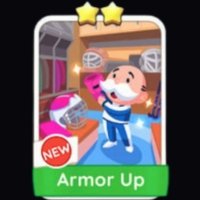 monopoly go stickers, Armor Up