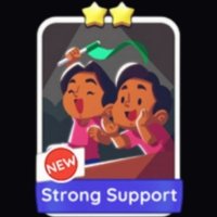 monopoly go stickers,  Strong Support